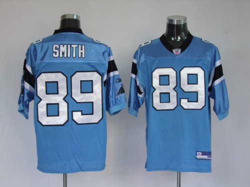 Jerseys Factory Cheap Panthers #89 Steve Smith Blue Stitched NFL