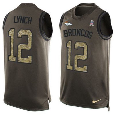 Jerseys Factory Cheap Nike Broncos #12 Paxton Lynch Green Men's