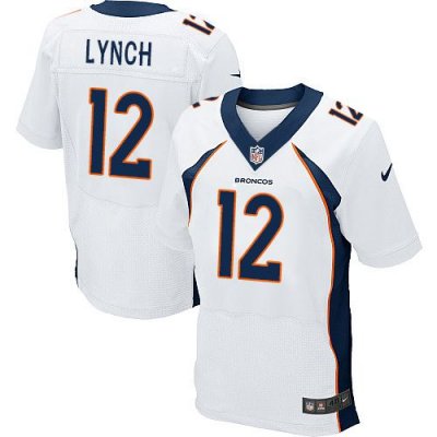 Jerseys Factory Cheap Nike Broncos #12 Paxton Lynch White Men's
