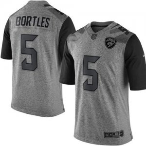 Jerseys Factory Cheap Nike Jaguars #5 Blake Bortles Gray Men's S