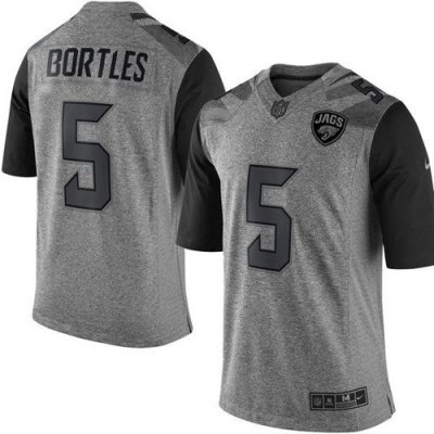 Jerseys Factory Cheap Nike Jaguars #5 Blake Bortles Gray Men's S