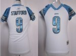 Jerseys Factory Cheap Lions #9 Matthew Stafford White Women's Fi