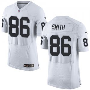 Jerseys Factory Cheap Nike Raiders #86 Lee Smith White Men's Sti