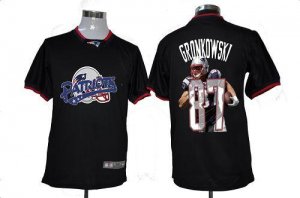 Jerseys Factory Cheap Nike Patriots #87 Rob Gronkowski Black Men