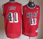 Jerseys Factory Cheap Heat #41 Glen Rice Red Throwback Embroider