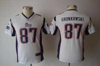 Jerseys Factory Cheap Nike Patriots #87 Rob Gronkowski White You