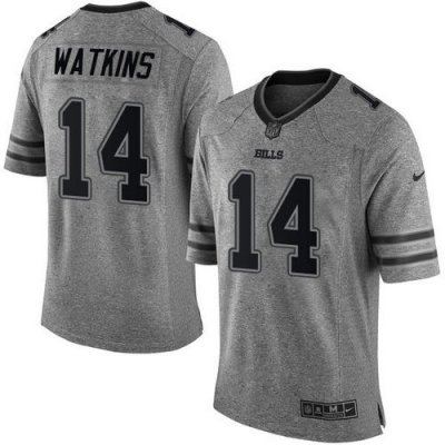 Jerseys Factory Cheap Nike Bills #14 Sammy Watkins Gray Men's St