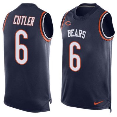 Jerseys Factory Cheap Nike Bears #6 Jay Cutler Navy Blue Team Co