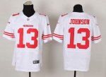 Jerseys Factory Cheap Nike 49ers #13 Steve Johnson White Men's S