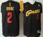 Jerseys Factory Cheap Cavaliers #2 Kyrie Irving Black(Red No.) F
