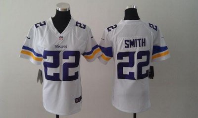 Jerseys Factory Cheap Nike Vikings #22 Harrison Smith White Wome