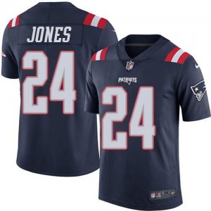 Jerseys Factory Cheap Nike Patriots #24 Cyrus Jones Navy Blue Me