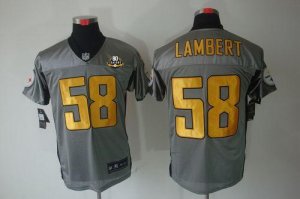 Jerseys Factory Cheap Nike Steelers #58 Jack Lambert Grey Shadow