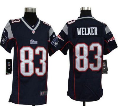 Jerseys Factory Cheap Nike Patriots #83 Wes Welker Navy Blue Tea