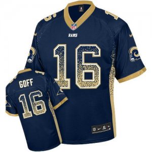 Jerseys Factory Cheap Nike Rams #16 Jared Goff Navy Blue Team Co