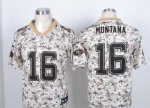 Jerseys Factory Cheap Nike 49ers #16 Joe Montana Camo USMC Men's