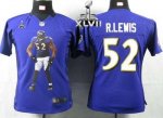 Jerseys Factory Cheap Nike Ravens #52 Ray Lewis Purple Team Colo