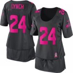 Jerseys Factory Cheap Nike Seahawks #24 Marshawn Lynch Dark Grey