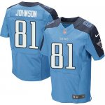 Jerseys Factory Cheap Nike Titans #81 Andre Johnson Light Blue T