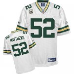Jerseys Factory Cheap Packers #52 Clay Matthews White With C pat