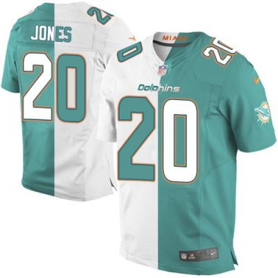 Jerseys Factory Cheap Nike Dolphins #20 Reshad Jones Aqua Green/