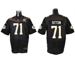 Jerseys Factory Cheap Nike Packers #71 Josh Sitton Black 2016 Pr