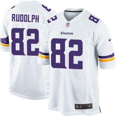 Jerseys Factory Cheap Nike Vikings #82 Kyle Rudolph White Men's