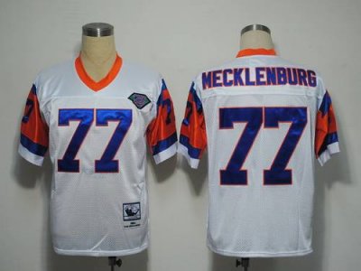 Jerseys Factory Cheap Mitchel and Ness Broncos #77 Karl Mecklenb
