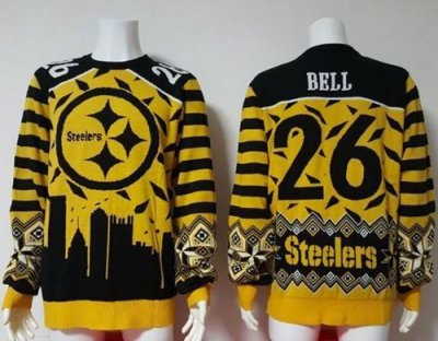 Jerseys Factory Cheap Nike Steelers #26 Le'Veon Bell Yellow/Blac