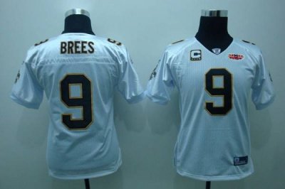 Jerseys Factory Cheap Saints #9 Drew Brees White With Super Bowl