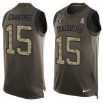 Jerseys Factory Cheap Nike Raiders #15 Michael Crabtree Green Me