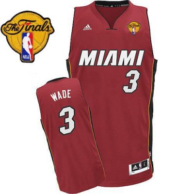 Jerseys Factory Cheap Heat Finals Patch #3 Dwyane Wade Revolutio