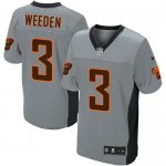 Jerseys Factory Cheap Nike Browns #3 Brandon Weeden Grey Shadow