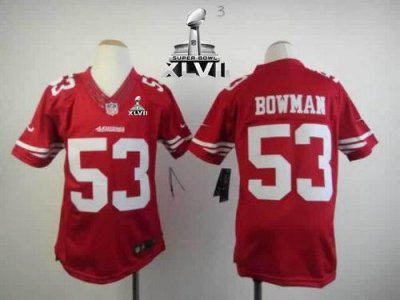 Jerseys Factory Cheap Nike 49ers #53 NaVorro Bowman Red Team Col