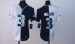 Jerseys Factory Cheap Nike Seahawks #3 Russell Wilson Steel Blue