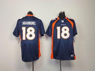 Jerseys Factory Cheap Nike Broncos #18 Peyton Manning Blue Alter