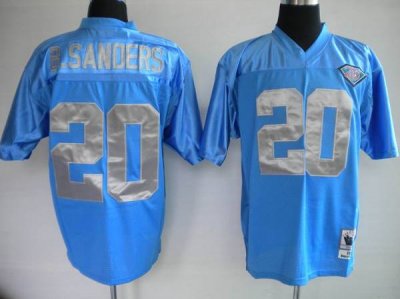 Jerseys Factory Cheap Mitchell & Ness Lions #20 Barry Sanders Bl