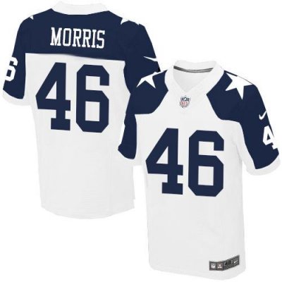 Jerseys Factory Cheap Nike Cowboys #46 Alfred Morris White Thank