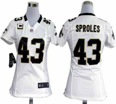 Jerseys Factory Cheap Nike Saints #43 Darren Sproles White With