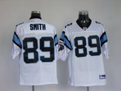 Jerseys Factory Cheap Panthers #89 Steve Smith White Stitched NF