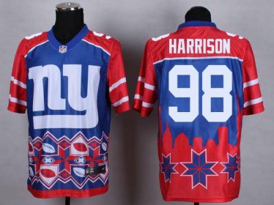 Jerseys Factory Cheap Nike Giants #98 Damon Harrison Blue Men's