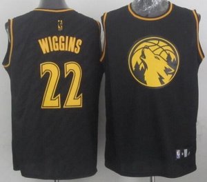 Jerseys Factory Cheap Timberwolves #22 Andrew Wiggins Black Prec