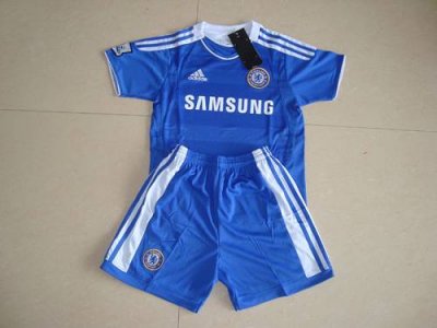 Jerseys Factory Cheap Chelsea Blank 2011/2012 Blue Home Kid Socc