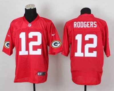 Jerseys Factory Cheap Nike Packers #12 Aaron Rodgers Red Men's S