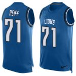 Jerseys Factory Cheap Nike Lions #71 Riley Reiff Blue Team Color