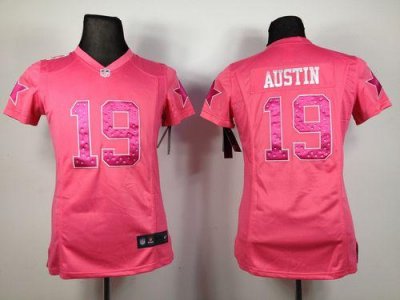 Jerseys Factory Cheap Nike Cowboys #19 Miles Austin Pink Sweethe