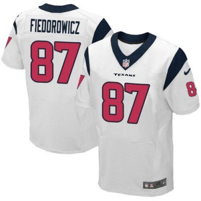 Jerseys Factory Cheap Nike Texans #87 C.J. Fiedorowicz White Men