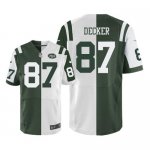 Jerseys Factory Cheap Nike Jets #87 Eric Decker Green/White Men'