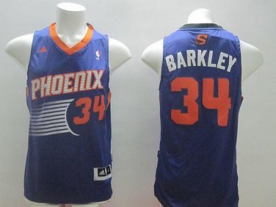 Jerseys Factory Cheap Revolution 30 Suns #34 Charles Barkley Pur