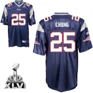 Jerseys Factory Cheap Patriots #25 Patrick Chung Dark blue Super